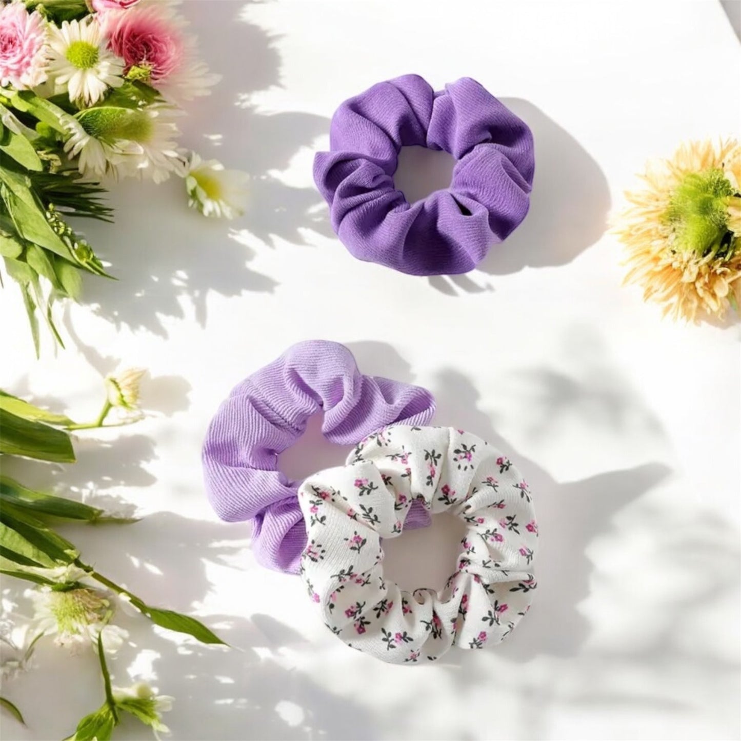 Set of 3 Scrunchies: Stylish & Versatile Hair Accessories