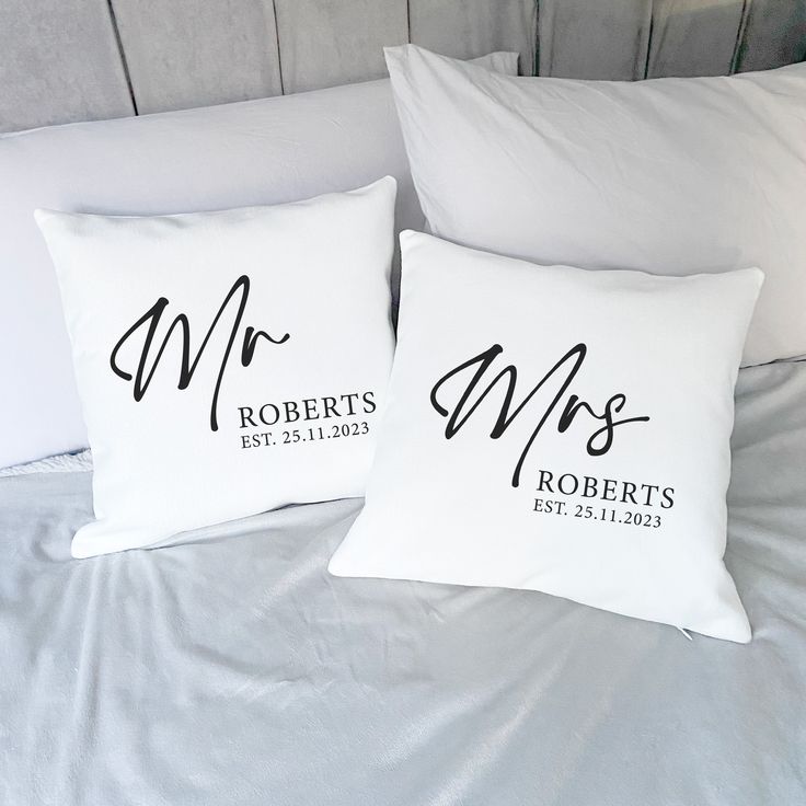 Personalised Gift Cushion – Custom Design for Loved Ones Mr and Mrs