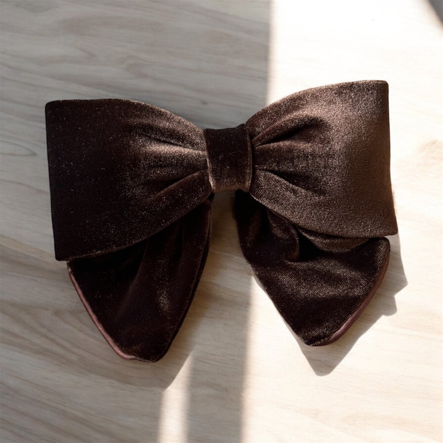 Elegant Velvet Hair Bow Clip | Valentine’s Gift Idea in Black, Burgundy, Red, Green, Brown, Beige | Chic Hair Accessory