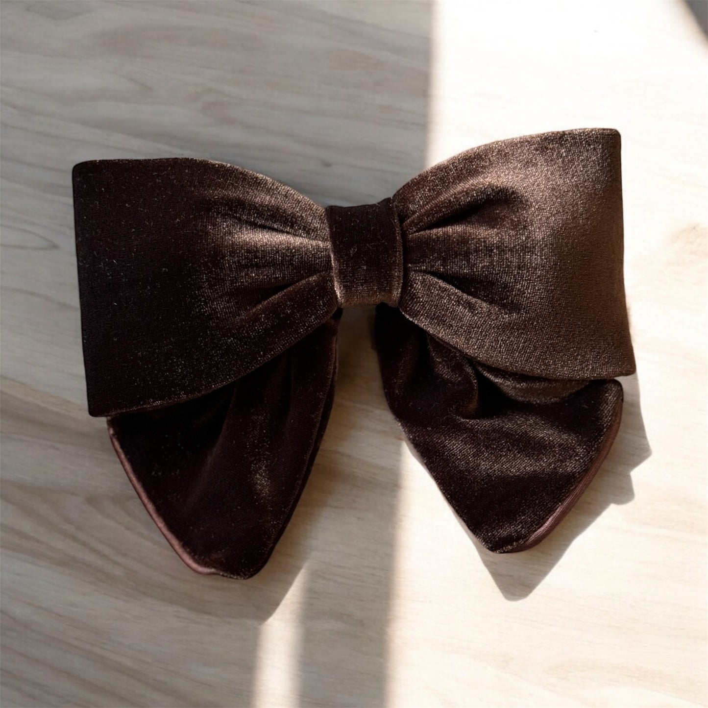 Brown Velvet Barrette Hair Clip: Classic & Sophisticated Hair Accessory