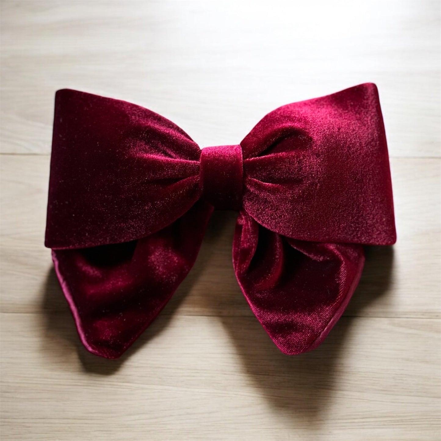 Elegant Velvet Hair Bow Clip | Valentine’s Gift Idea in Black, Burgundy, Red, Green, Brown, Beige | Chic Hair Accessory