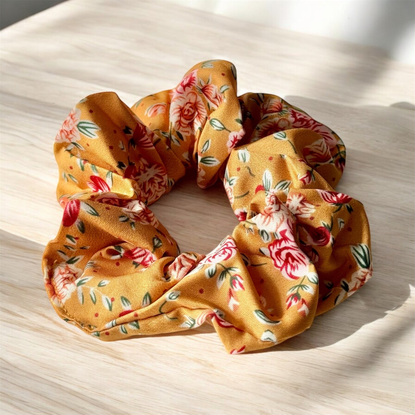 Floral Meadow: Pack of 3 Scrunchies with Flower Details