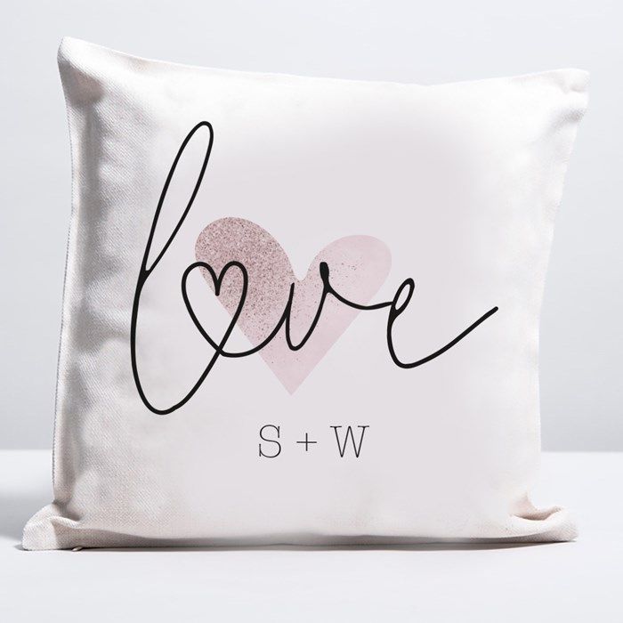 Personalised Gift Cushion – Custom Design for Loved Ones love