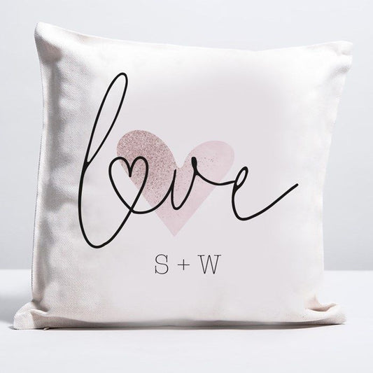 Personalised Gift Cushion – Custom Design for Loved Ones love