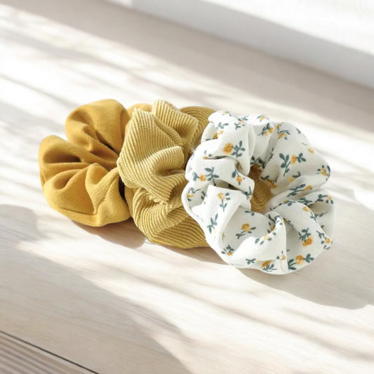 Set of 3 Scrunchies: Stylish & Versatile Hair Accessories