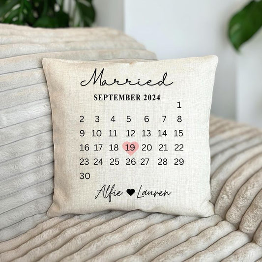 Personalised Gift Cushion – Custom Design for Loved Ones Anniversary