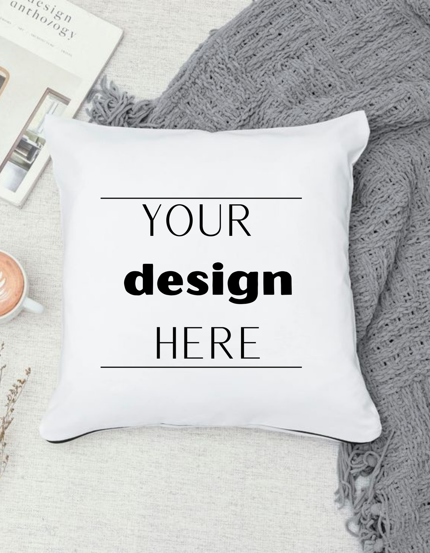 Personalised Gift Cushion – Custom Design for Loved Ones love